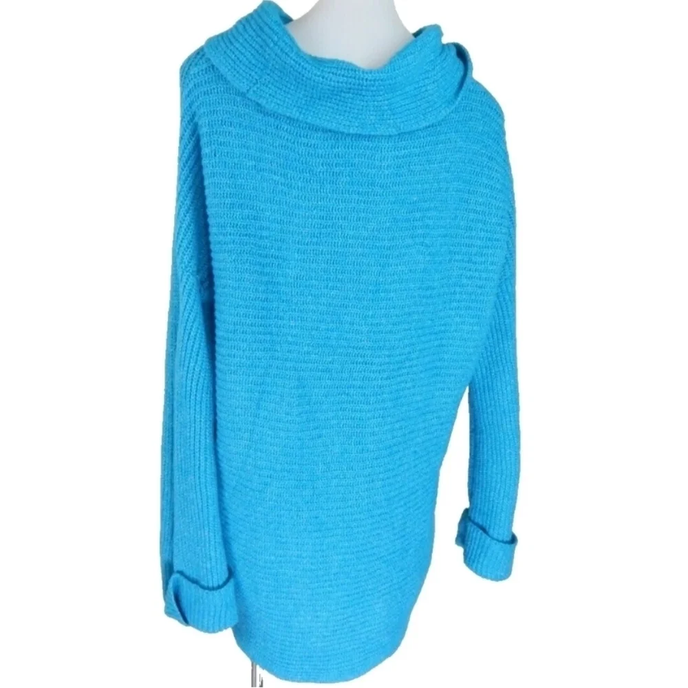 Pilcro Ribbed Chunky Cowl Neck Sweater